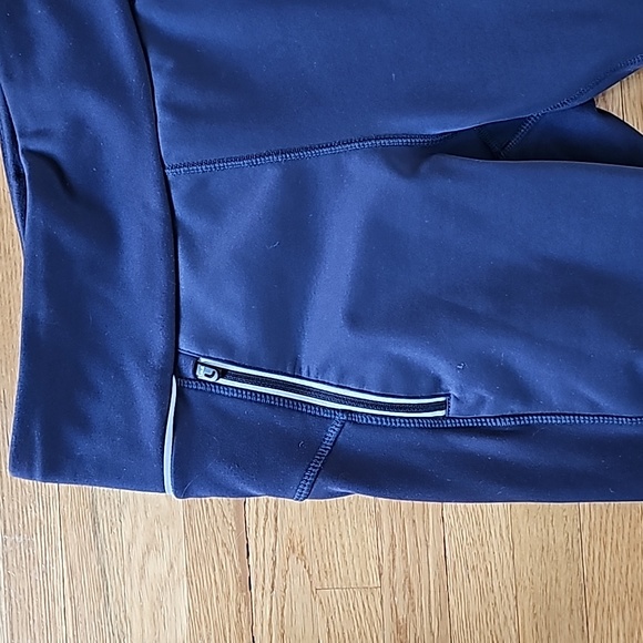 Lole 'Hurry Up' water repellent warm leggings fleece lined in navy medium - Picture 10 of 14